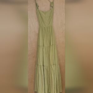 The Vintage Shop Light Green Backless Dress